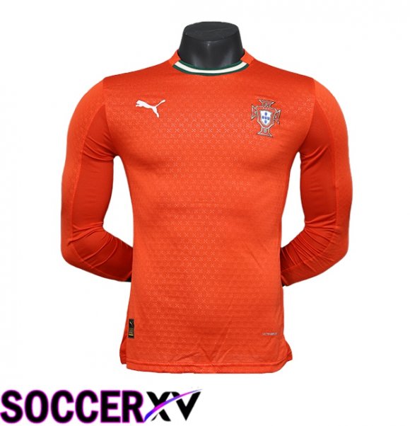 Portugal Long sleeve Home Soccer Jersey 2025/2026