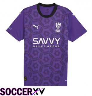 Al-Hilal FC Third Soccer Jersey Purple 2024/2025