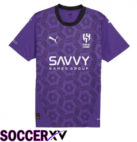Al-Hilal FC Third Soccer Jersey Purple 2024/2025