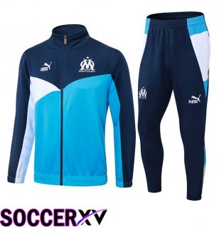 Marseille OM kit Training Jacket Suit Blue Royal 2024/2025