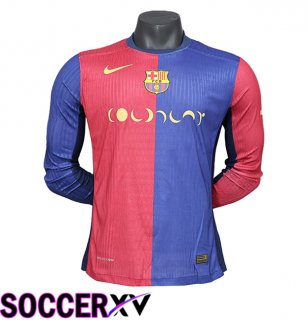 FC Barcelona x Coldplay Long sleeve Home Soccer Jersey 2024/2025