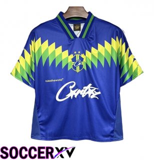 Brazil Retro Away Soccer Jersey 1995