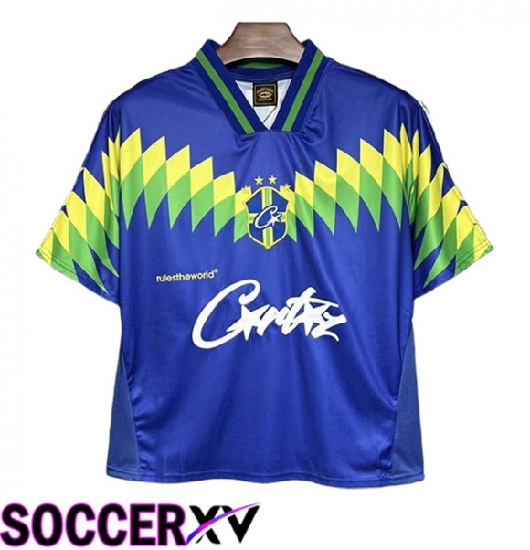 Brazil Retro Away Soccer Jersey 1995