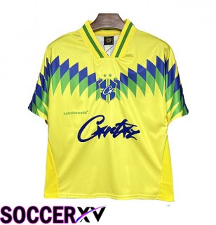Brazil Retro Home Soccer Jersey 1995