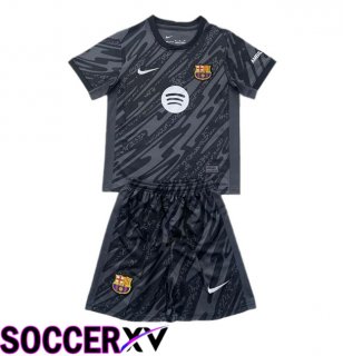 FC Barcelona Kids Goalkeeper Soccer Jersey Black 2024/2025