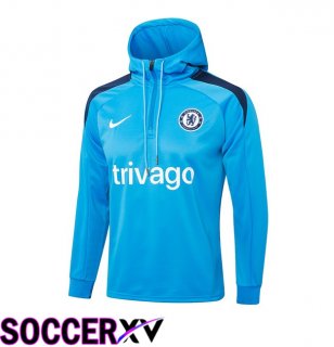 FC Chelsea Training Sweatshirt Hoodie Blue 2024/2025
