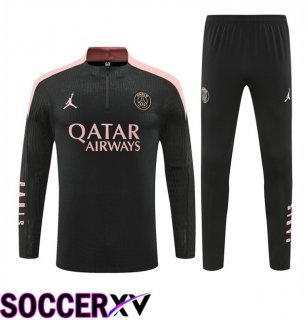 Paris PSG kit Training Tracksuit Black 2024/2025
