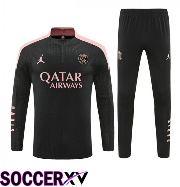 Paris PSG kit Training Tracksuit Black 2024/2025