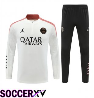 Paris PSG kit Training Tracksuit White 2024/2025