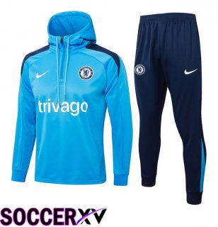 Training Tracksuit Sweatshirt Hoodie FC Chelsea Blue 2024/2025