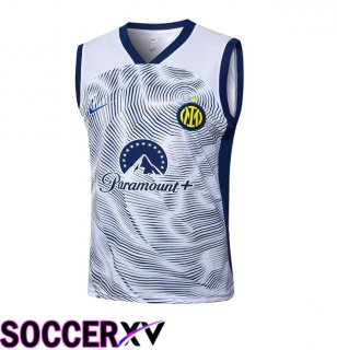 Inter Milan Gilet Soccer White 2024/2025