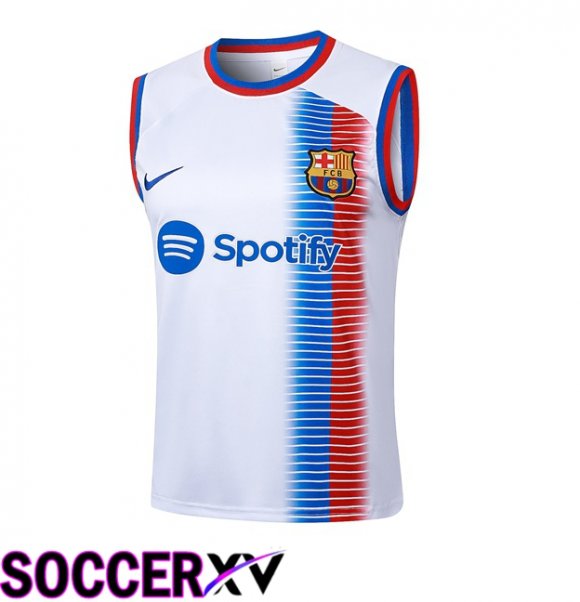 FC Barcelona Gilet Soccer White 2024/2025