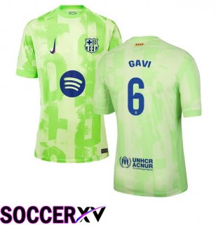 FC Barcelona (GAVI 6) Third Soccer Jersey Green 2024/2025
