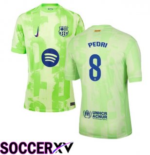 FC Barcelona (PEDRI 8) Third Soccer Jersey Green 2024/2025