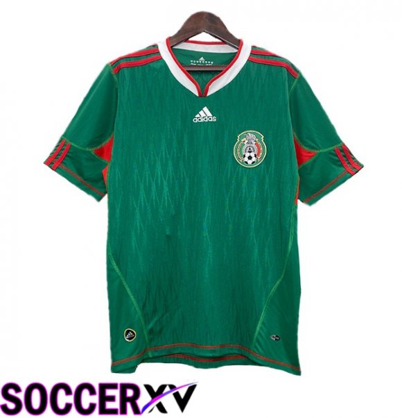 Mexico Retro Home Soccer Jersey Green 2010