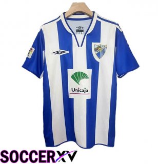 Malaga Retro Home Soccer Jersey Blue White 2005-2006