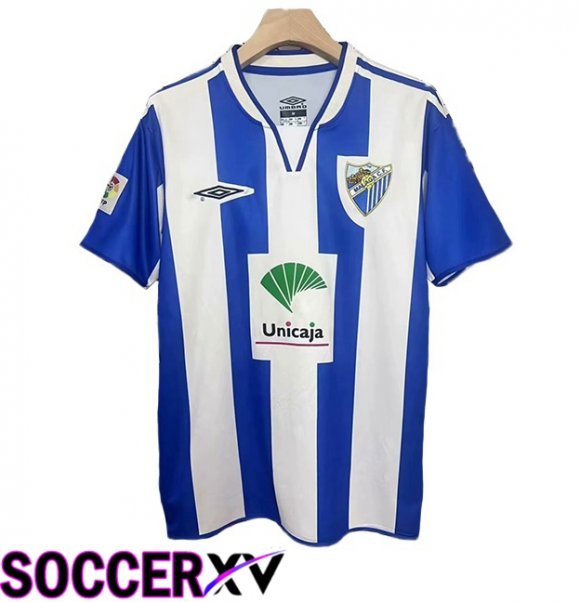 Malaga Retro Home Soccer Jersey Blue White 2005-2006