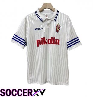 Real Zaragoza Retro Home Soccer Jersey White 1995-1996
