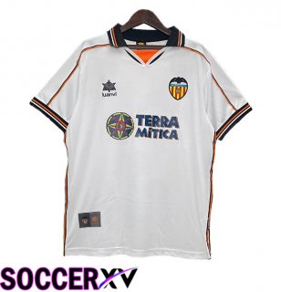 Valencia CF Retro Home Soccer Jersey White 1999-2000