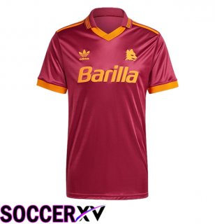 AS Rome Retro Home Soccer Jersey 1993