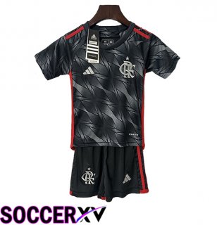 Kids Flamengo Third Soccer Jersey 2024/2025