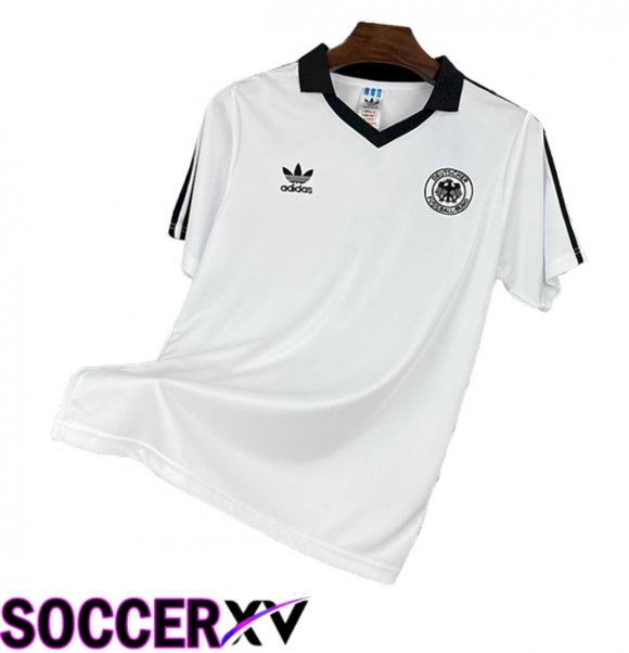 Germany Retro Home Soccer Jersey 1980