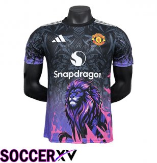 Manchester United Soccer Jersey Special Edition Black/Purple 2024/2025