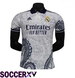 Real Madrid Soccer Jersey Special Edition White/Blue 2024/2025
