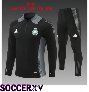 Al-Nassr FC Kids kit Training Tracksuit Black 2024/2025