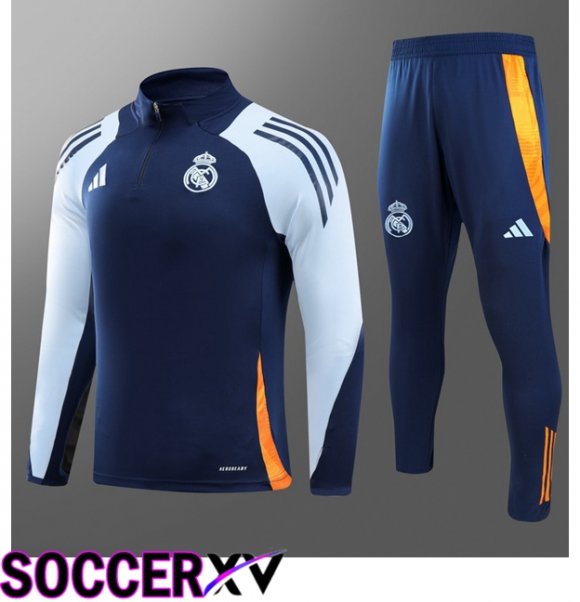Real Madrid Kids kit Training Tracksuit Blue Royal 2024/2025