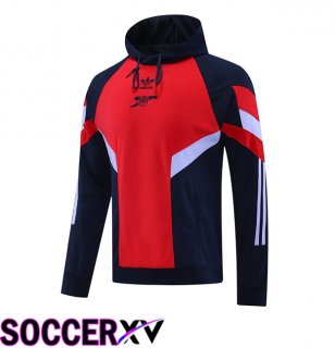 Arsenal Training Sweatshirt Hoodie Red 2024/2025