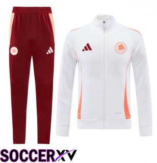 AS Rome kit Training Jacket Suit White 2024/2025