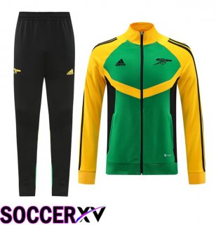 Arsenal kit Training Jacket Suit Green Yellow 2024/2025