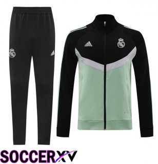 Real Madrid kit Training Jacket Suit Black Green 2024/2025