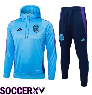Argentina Training Tracksuit Sweatshirt Hoodie Blue 2024/2025