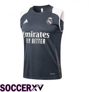 Real Madrid Gilet Soccer Grey 2024/2025
