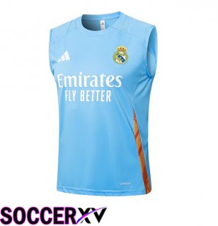 Real Madrid Gilet Soccer Blue 2024/2025
