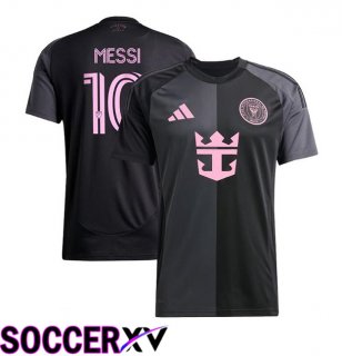 Inter Miami CF (MESSI 10) Away Soccer Jersey Black 2025/2026