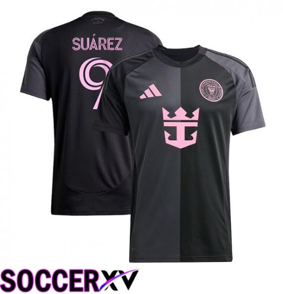 Inter Miami CF (Suárez 9) Away Soccer Jersey Black 2025/2026