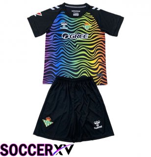 Real Betis Kids Goalkeeper Soccer Jersey Black 2024/2025