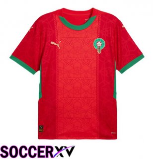 Maroc Home Soccer Jersey Red 2024/2025