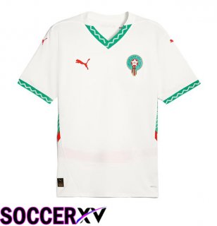 Maroc Away Soccer Jersey White 2024/2025