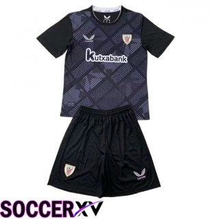 Athletic Bilbao Kids Goalkeeper Soccer Jersey Black 2024/2025