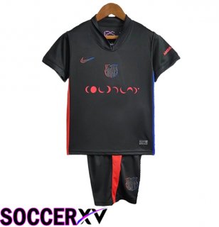 Barcelona Kids x coldplay Away Soccer Jersey 2024/2025