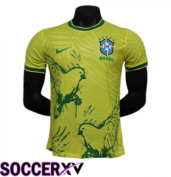 Brazil Soccer Jersey Special Edition Yellow 2024/2025