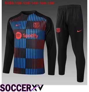 FC Barcelona Kids kit Training Tracksuit Red Blue Royal 2024/2025