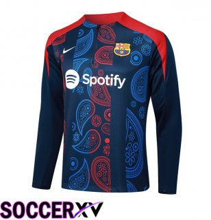 FC Barcelona Training Sweatshirt Blue Royal Red 2024/2025