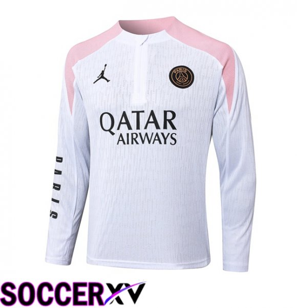 JORDAN Paris PSG Training Sweatshirt White 2024/2025