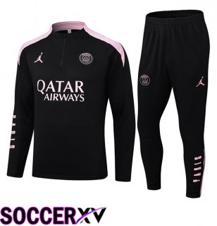 JORDAN Paris PSG kit Training Tracksuit Black 2024/2025