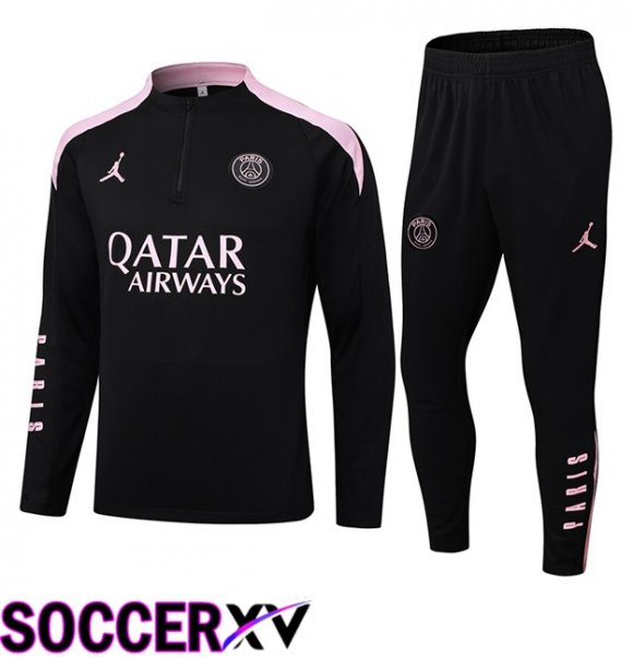 JORDAN Paris PSG kit Training Tracksuit Black 2024/2025